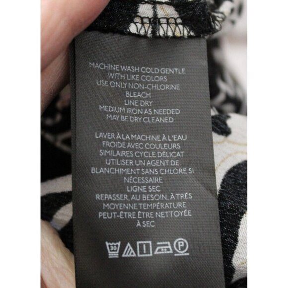 Anthropologie Robin Tiered Mini Dress Black/White/Gold Floral Size XS - Picture 4 of 5